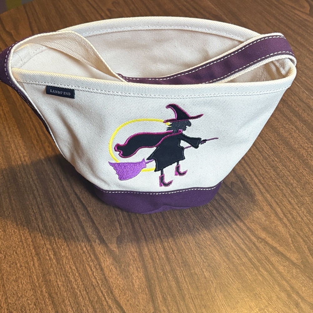 Lands End Small Witch Canvas Tote